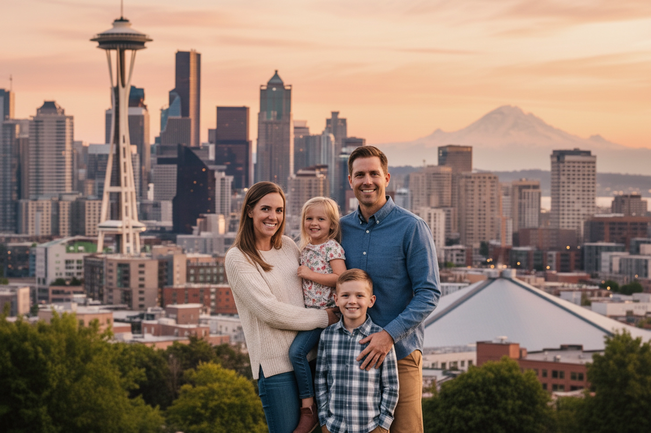 family in kerry park