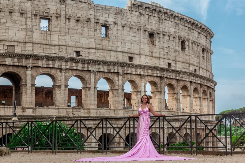 Professional photoshoot with a flying dress photo 5